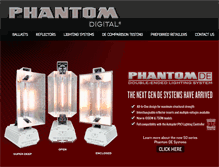 Tablet Screenshot of phantomballast.com